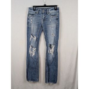 BKE Aiden Bootcut Stretch Slim Fit Distressed/Ripped Jeans Men's Size 28x32